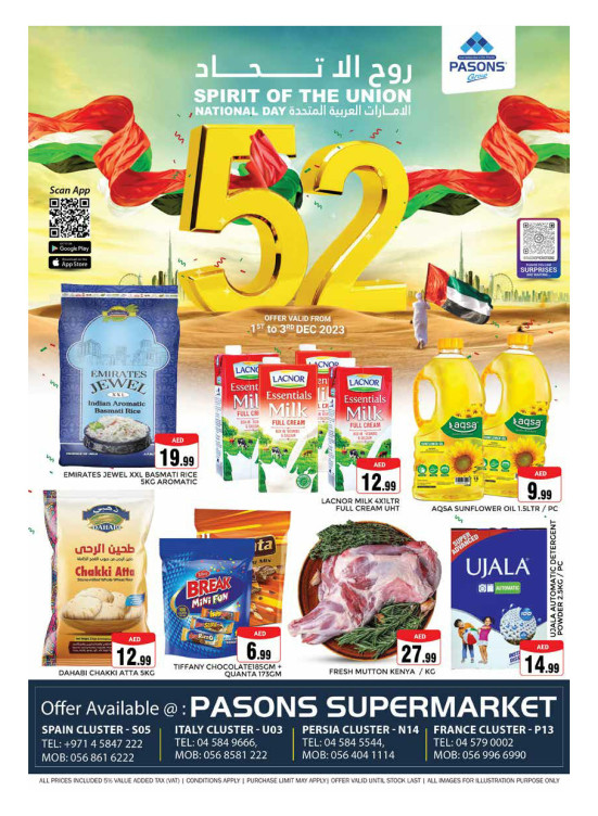 Weekend Deals - Pasons 18 Supermarket