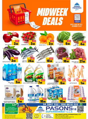 Midweek Deals - Pasons 18 Supermarket