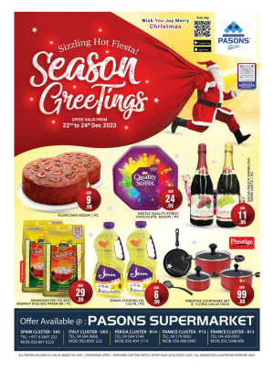 Weekend Deals - Pasons 18 Supermarket