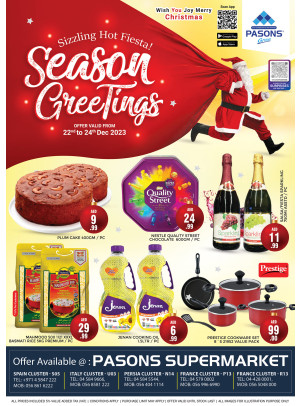 Weekend Offers - Pasons 18 Supermarket