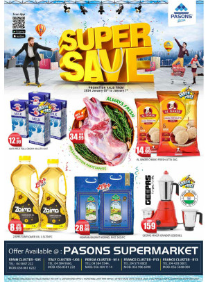 Weekend Deals - Pasons 18 Supermarket