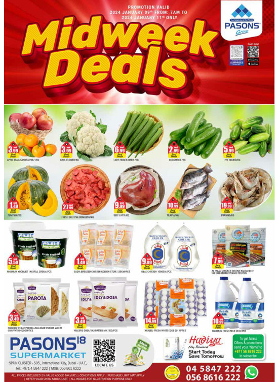 Midweek Deals - Pasons 18 Supermarket