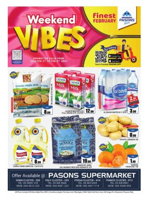Weekend Deals - Pasons 18 Supermarket
