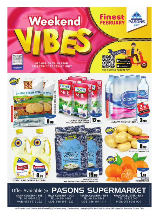Weekend Deals - Pasons 18 Supermarket