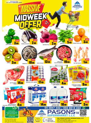 Midweek Deals - Pasons 18 Supermarket