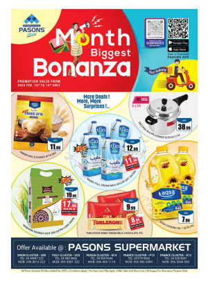 Weekend Deals - Pasons 18 Supermarket