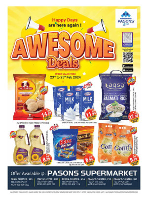 Weekend Deals - Pasons 18 Supermarket