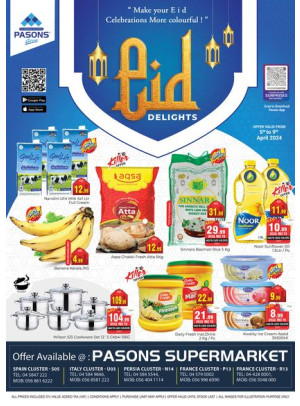 Eid Delights - Pasons 18 Supermarket