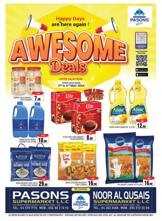 Weekend Deals - Noor Al Qusais Supermarket & Al Karama, Dubai