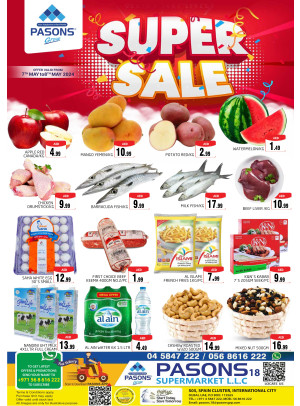 Super Sale - Pasons 18 Supermarket