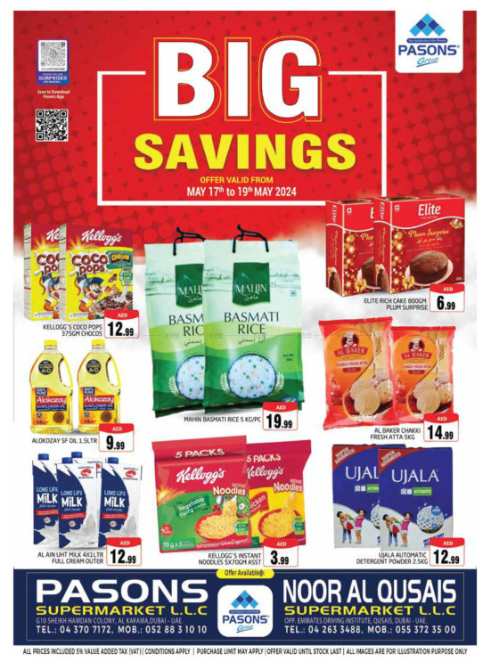Weekend Deals - Noor Al Qusais Supermarket & Al Karama, Dubai