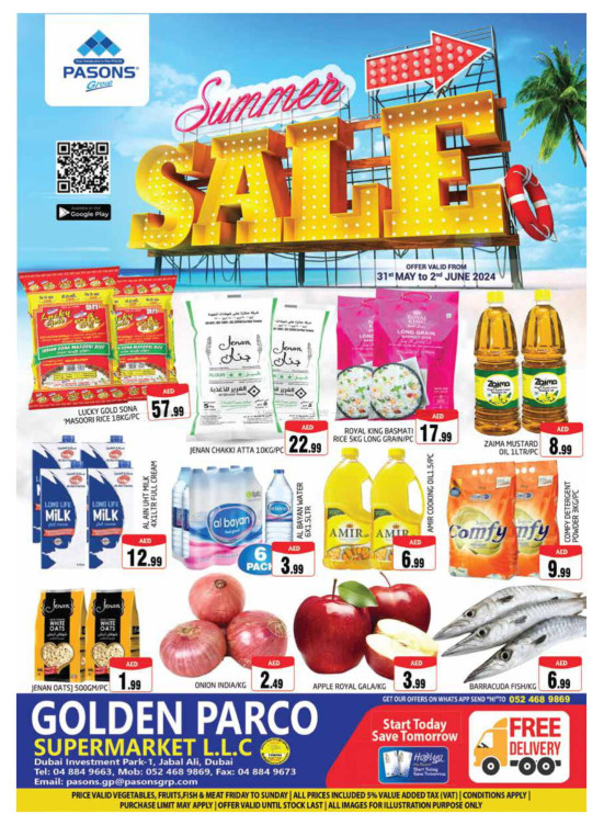 Weekend Deals - Golden Parco Supermarket