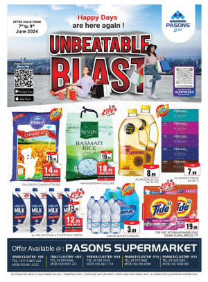 Weekend Deals - Pasons 18 Supermarket