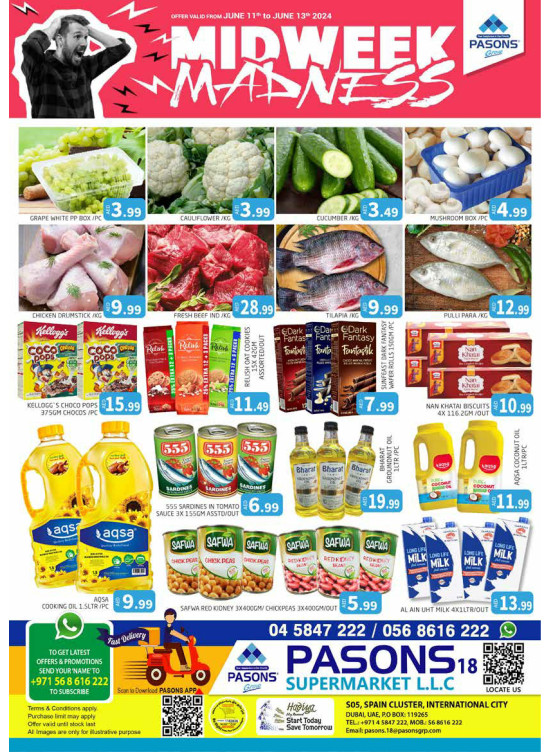 Midweek Deals - Pasons 18 Supermarket