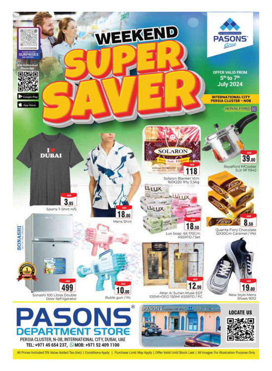 Weekend Deals - Pasons 21 Supermarket, Persia Cluster