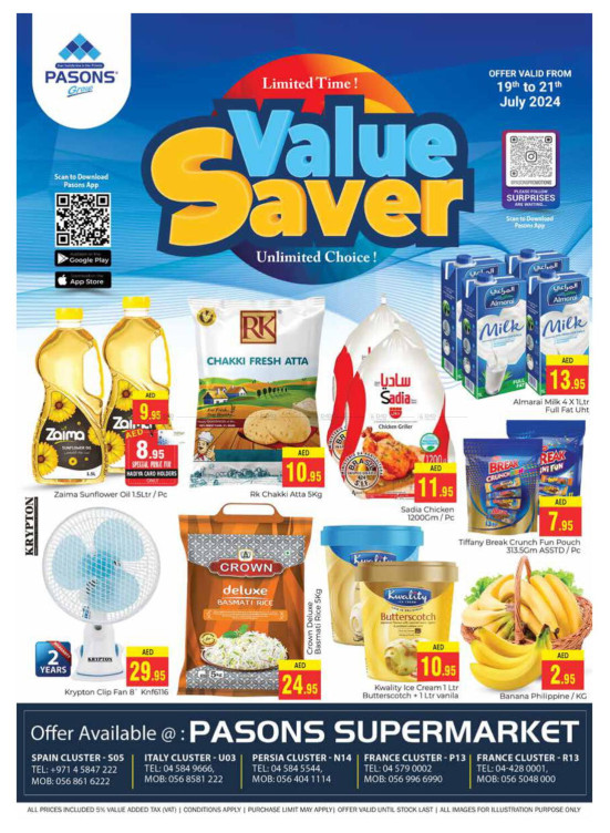 Weekend Deals - Pasons 18 Supermarket