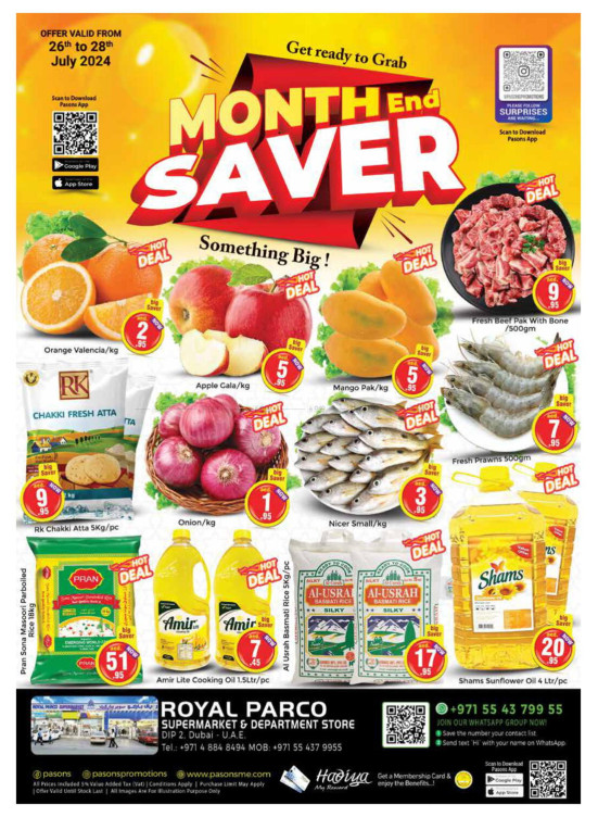 Weekend Deals - Royal Parco Supermarket & Department Store DIP2