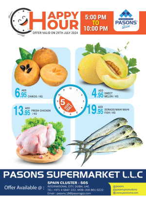 Happy Hours - Pasons 20 Supermarket