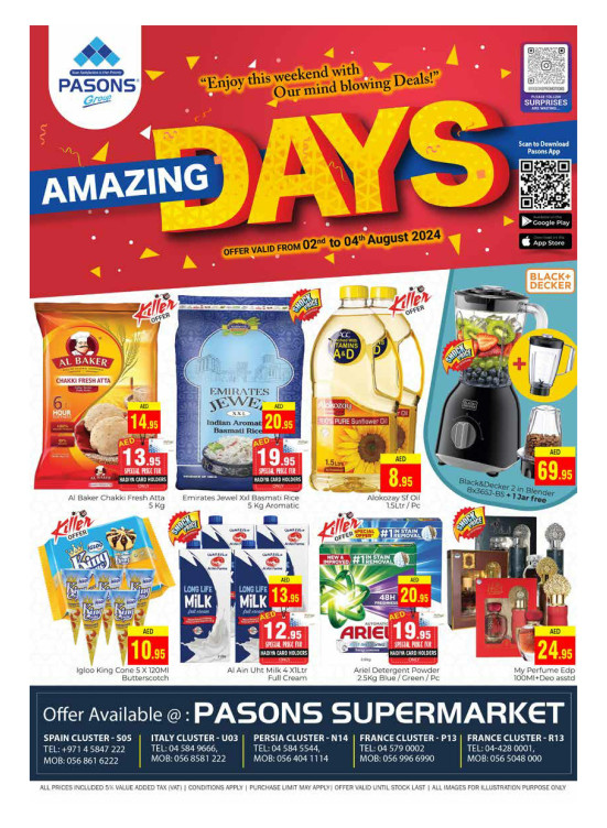 Weekend Deals - Pasons 18 Supermarket