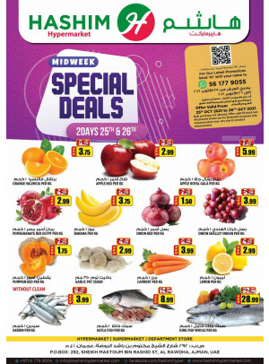 Midweek Special Deals