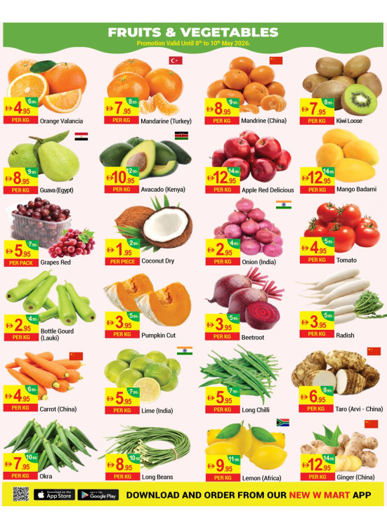 Fruits & Vegetables Sale