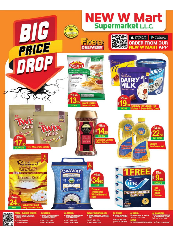 Big Price Drop from New W Mart until 3rd October New W Mart UAE
