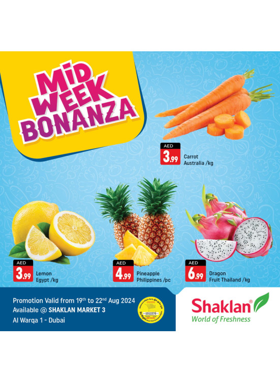 Midweek Deals - Shaklan Market 3, Al Warqa 1