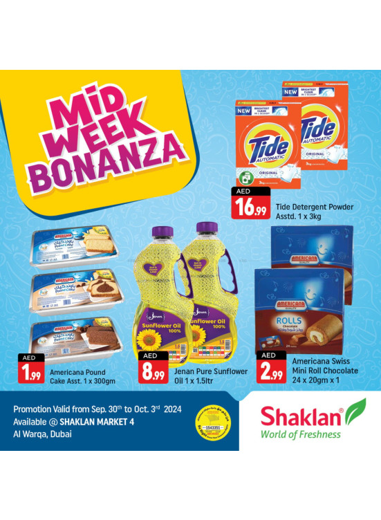 Midweek Bonanza - Shaklan Market 4, Al Warqa 1