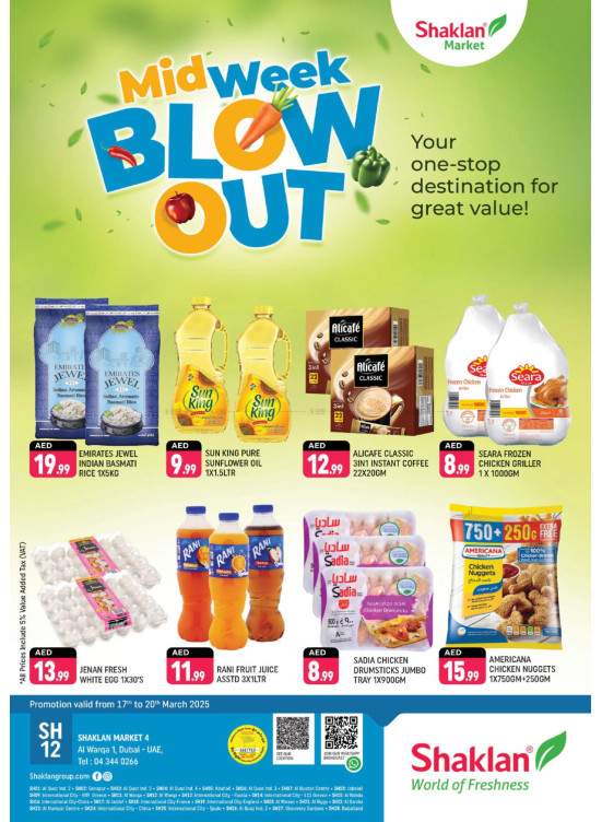 Midweek Blow Out - Shaklan Market 4, Al Warqa 1
