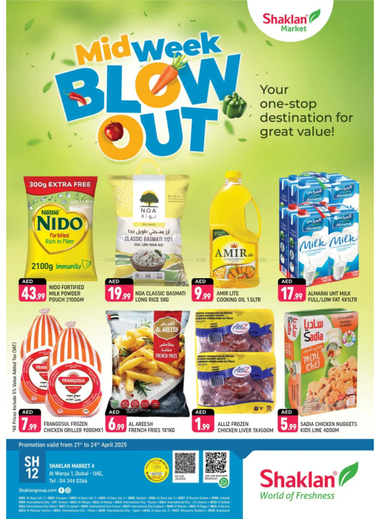Midweek Blow Out - Shaklan Market 4, Al Warqa 1