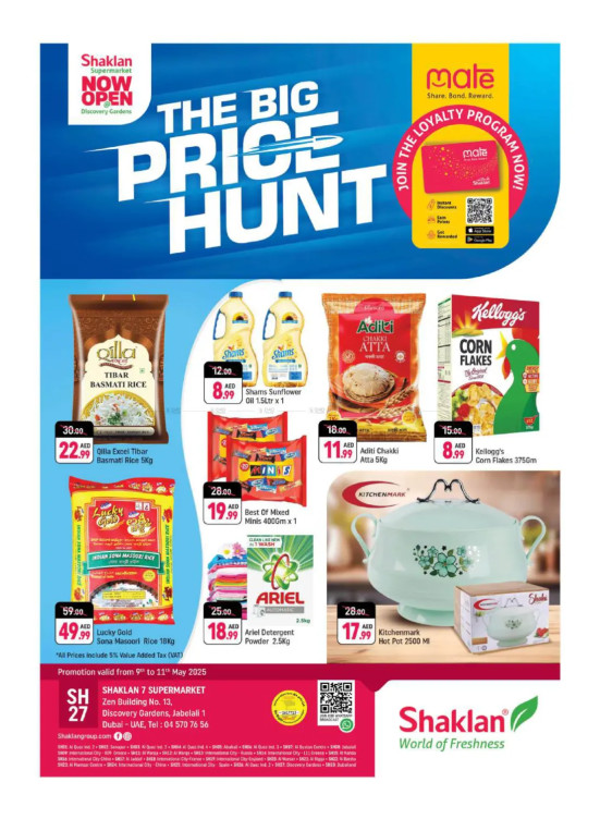 The Big Price Hunt - Shaklan 7 Supermarket, Zen Building, Jebel Ali