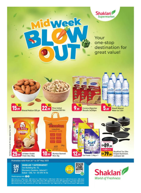Midweek Blow Out - Shaklan 7 Supermarket, Zen Building, Jebel Ali