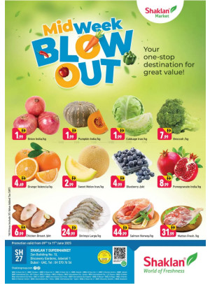 Midweek Blow Out - Shaklan 7 Supermarket, Zen Building, Jebel Ali
