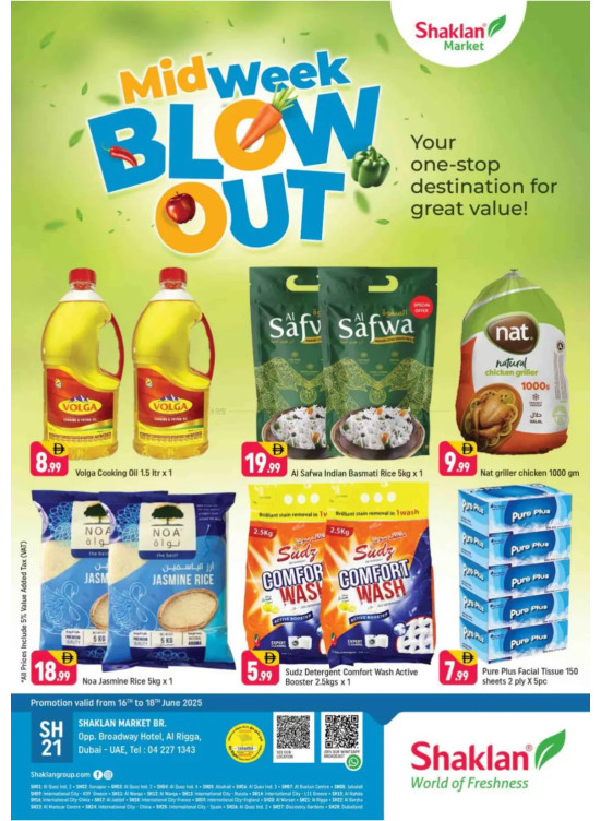 Midweek Blow Out - Al Rigga, Dubai