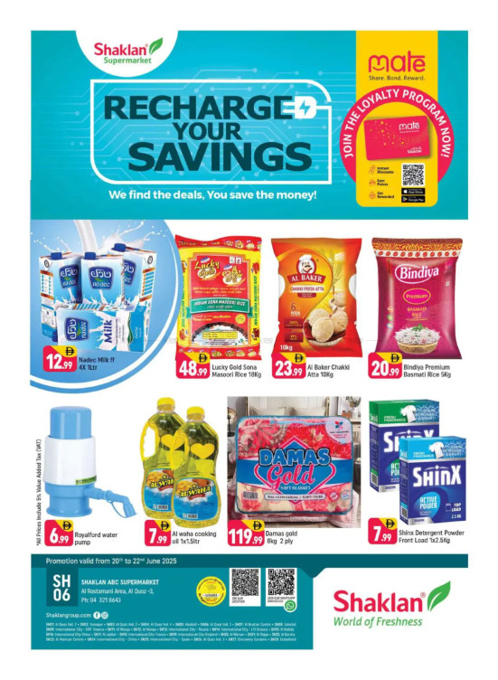 Recharge Your Savings - Al Rostamani, Al quoz 3