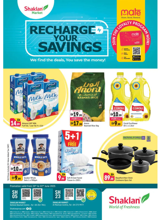 Recharge Your Savings - Behind Abu Hail Centre
