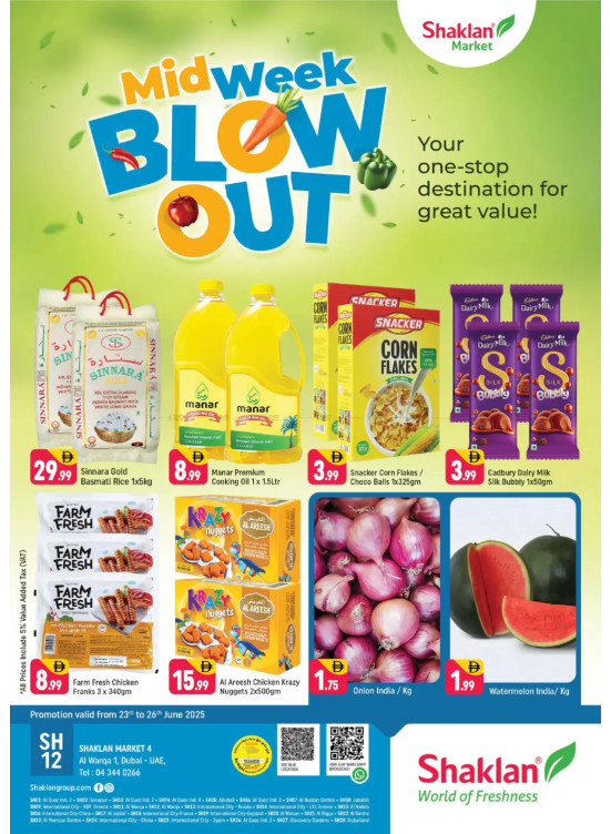 Midweek Blow Out - Shaklan Market 4, Al Warqa 1