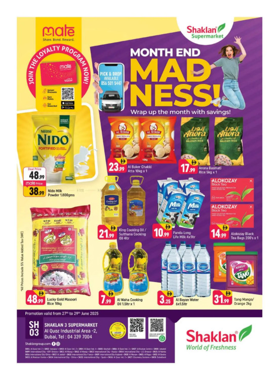 Month-End Deals - Shaklan 3 Supermarket, Al quoz Ind 2