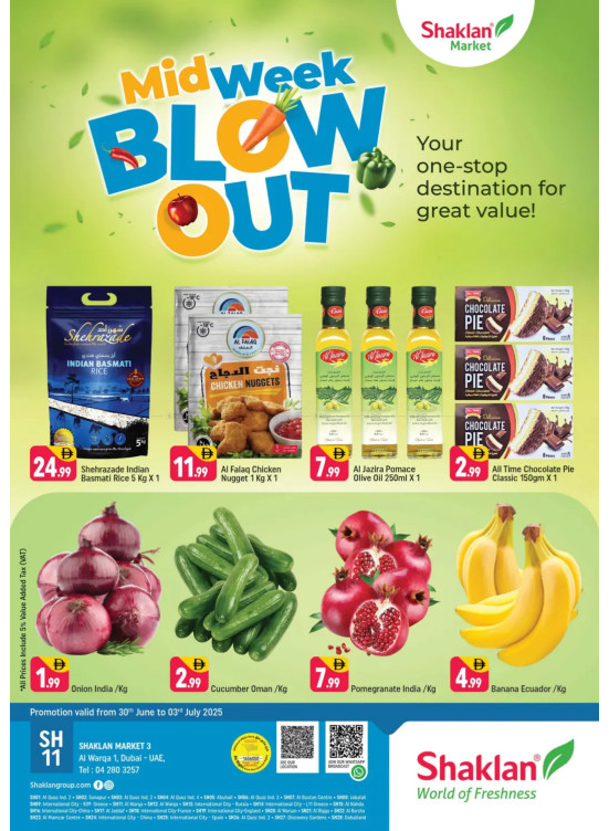 Midweek Blow Out - Shaklan Market 3, Al Warqa 1