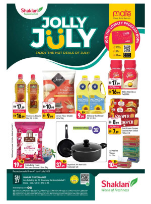 Jolly July - Shaklan 7 Supermarket, Zen Building, Jebel Ali