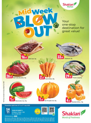 Midweek Blow Out - Shaklan Market 3, Al Warqa 1