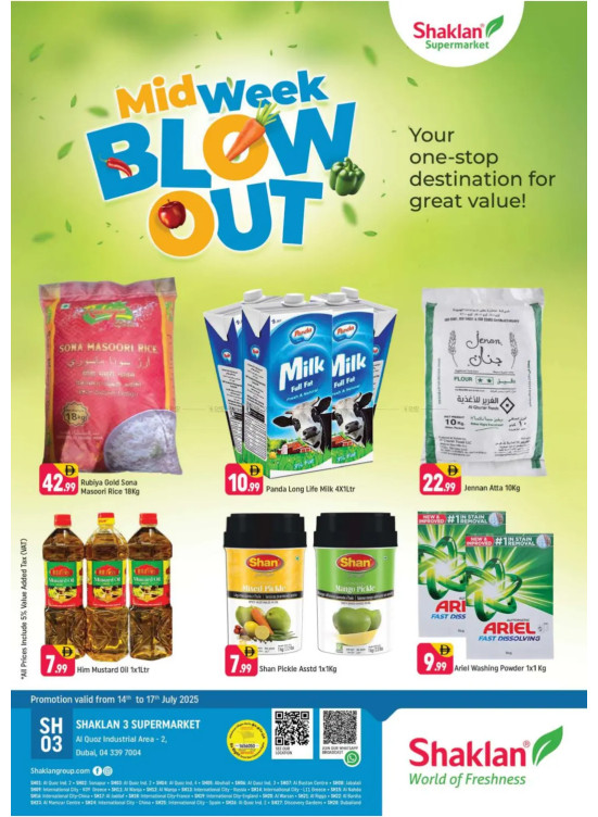 Midweek Blow Out - Shaklan 3 Supermarket, Al quoz Ind 2