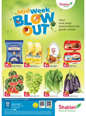 Midweek Blow Out - Shaklan Market 3, Al Warqa 1