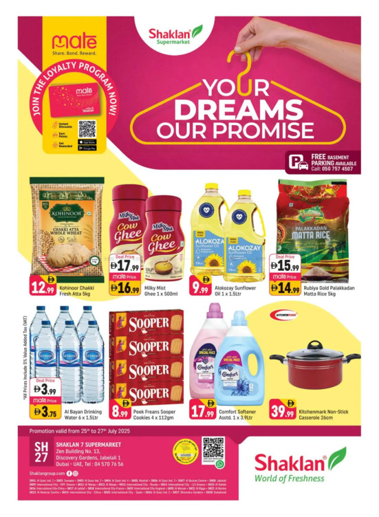 Your Dreams Our Promise - Shaklan 7 Supermarket, Zen Building, Jebel Ali
