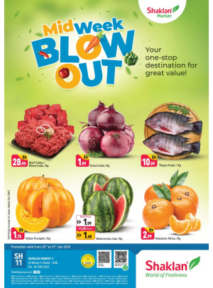 Midweek Blow Out - Shaklan Market 3, Al Warqa 1