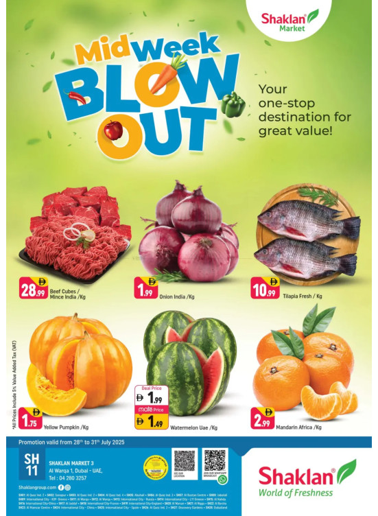 Midweek Blow Out - Shaklan Market 3, Al Warqa 1