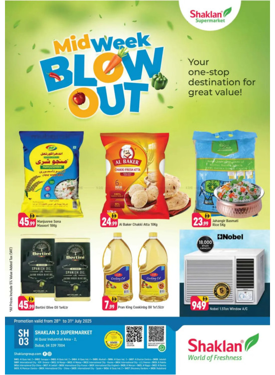 Midweek Blow Out - Shaklan 3 Supermarket, Al quoz Ind 2