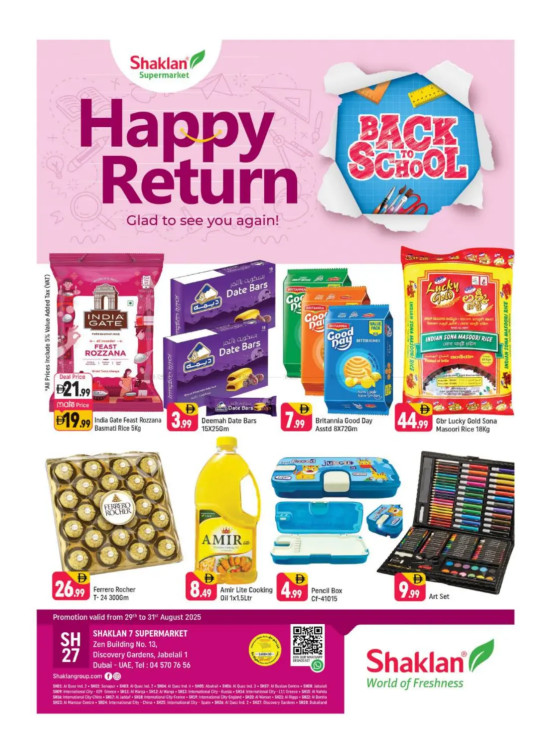 Happy Return - Shaklan 7 Supermarket, Zen Building, Jebel Ali