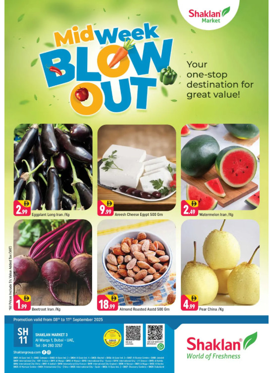 Midweek Blow Out - Shaklan Market 3, Al Warqa 1