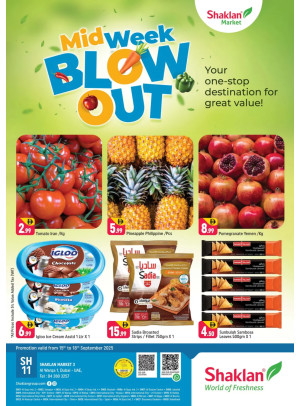 Midweek Blow Out - Shaklan Market 3, Al Warqa 1